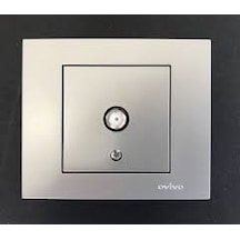 Ovivo Grano Gümüş Uydu F Konnektörlü Çerçeveli