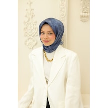Silk Home Shiny Eşarp 75002-60 Karolina Mavi, Çelik Mavi