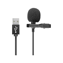Bilgisayar Mikrofonu Usb 1.5m Siyah Hd569