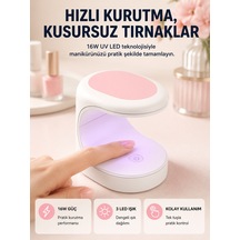 Mini Oje Kurutma Cihazı 16w Led Uv Hızlı Kurutma Taşınabilir Kompakt Yeni Nesil - Lisinya