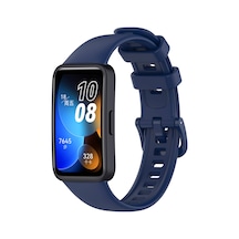 Ekılıf - Huawei Band 8 Uyumlu - Kordon Silikon Klasik Kordon - Mor
