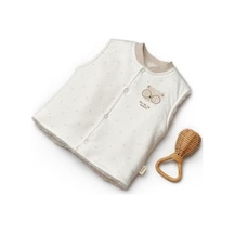 Bebek Yelek %100 Organic Pamuk Yenidoğan Serisi-csy8117 Gri