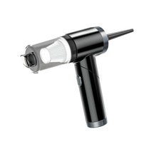 Mufunye Güçlü 6000pa Emişli Katlanabilir Araç İçi El Tipi Vakum Makinesi - Siyah Siyah