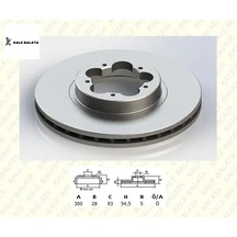 Fren Disk Aynasi Ön Transit V347 06- A.çeker/6c161125aa/df2390s/kale Balata
