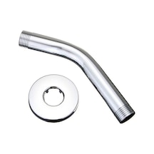 Lemestar Inç 1/2 Bağlantılı Paslanmaz Çelik Duvar Tipi Duş Kolu, Ayna Chrome Kaplama Ve Dekoratif Flanş İle Dayanıklı Montaj - Rf-w682 Diğer