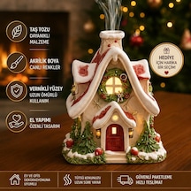 Yılbaşı Karlı Ev 10 cm