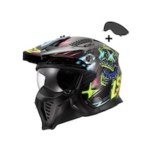 Ls2 Drıfter Rayz Siyah-mavi Kask Siyah