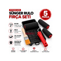 Ehobici Premium Sünger Rulo Fırça Seti 5 Parça