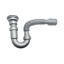 Donau Lavabo Eviye Sifonu S Tipi Körüklü .ø40 - 50 Mm Çıkışlı 3 Adet
