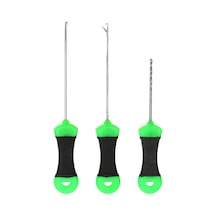 Maiyame 3'lü Silikon Saplı Balık Yemi İğnesi Seti - Balık İpi Ve Yemi İçin Kolay Threading Aracı Abs + Paslanmaz Çelik