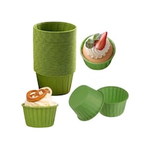 Cupcake/muffin /suffle Kek Kapsülü Yeşil 50 Li Yeşil