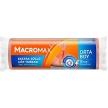 2 Adet Macromax Extra Güçlü Çöp Torbası Orta Boy 15'li