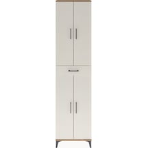 Arges Dolap 5 Raflı Tek Çekmeceli 4 Kapaklı 60x30x243 Çam-aytaşı Çam