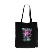Trivium Design Siyah Kanvas Bez Çanta Siyah