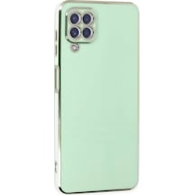 Ilkeshop Newface Samsung Galaxy Uyumlu A22 Kılıf Volet Silikon - Açık Yeşil