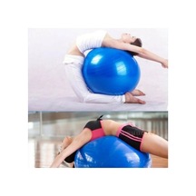 65 Cm Mavi Pilates Topu Ve Şişirme Pompası, Yoga Plates Egzersiz Topu Karışık