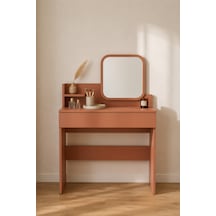 Harmony Mini Makyaj Masası Kare Ayna Sepya
