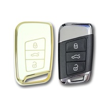 Volkswagen Passat Uyumlu B8,Skoda Uyumlu Oktavia Vb.nano Yüksek Kalite Silikon Kumanda Kılıfı Beyaz