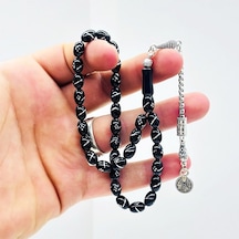 Yan Yarma Ve Baklava Dilimi İşlemeli Gürcistan Taşı Tesbih