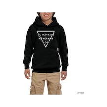 Zepplin Giyim Gazapizim Heyecanı Yok Siyah Çocuk Kapşonlu Sweatshirt