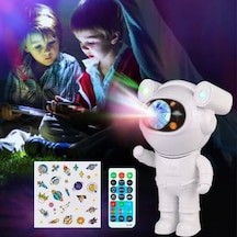 River World Astronot Gece Lambası Kumandalı Ve Stickerli Çok Renkli