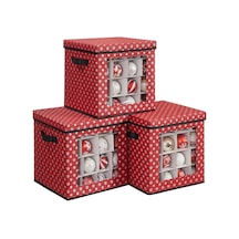 Kutuları 3'lü Set Katlanır Kutular Kutu Başına 64 Küçük Bölme Esnek Ayırma Duvarları 30 5 X 30 5 X 30 5 Cm K Çok Renkli