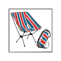 Uyguna-yakala R.çizgili- Taşıma Çantalı Katlanır Kamp Piknik Sandalyesi -mlz.352 Çok Renkli