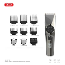 Xo-cf16 Suya Dayanıklı 3 Kademeli Titanyum Kaplama Seramik Bıçaklı 6 Başlıklı Şarjlı Profesyonel Saç Sakal Tıraş Makinası