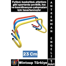 Antrenmanmalzemesi Futbol Basketbol Atletizm Fitness Cross Fit Hız Çeviklik Antrenman Engeli 23 Cm Çok Renkli