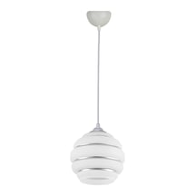 Eko 2046 Modern Tasarım Cafe Mutfak Salon Beyaz Renk Gri Camlı Sarkıt Tekli Avize 15cm Çap Diğer