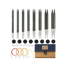 Knitpro - Değiştirilebilir İğne Setiwood Indigo - 1 Set