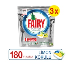 Fairy Platinum Limon Kokulu Bulaşık Makinesi Deterjanı 180 Tablet