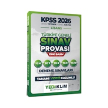Yediiklim 2026 Kpss Lisans Gy-gk Türkiye Geneli Sınav Provası Tıpkı Basım 6-7-8-9-10 Deneme Sınavları Tamamı Video Çözümlü