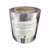 Omeyva Şeffaf Kalın Pasta Kenar Dekor Film Jelatini - 9 Cm. X 25 Metre - Krema Tutucu - 1 Rulo