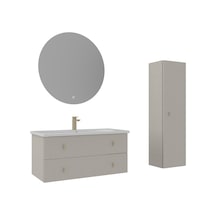 Orka Milazzo 100 Cm Callisto Banyo Dolabı Takımı Ve Boy Dolabı Beyaz