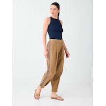 Jimmy Key Deve Tüyü Şerit Detaylı Pileli Dar Paça Pantolon 6sw185646260
