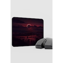 Dijital Gökyüzü Bulut Gün Batımı V4 22x18 Gaming Kauçuk Kaymaz Taban Mouse Pad Fare Altlığı
