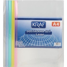 Kraf Dosyalama Seti 5 Li Sırtlık+Cilt Kapağı Af5002