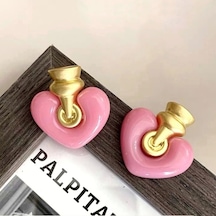 Pembe Maça Kızı Küpe