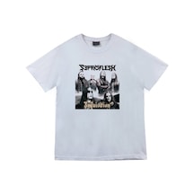 Stoned&Fame Septicflesh Baskılı T-shirt Beyaz