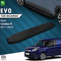 S-dizayn Opel Combo D Evo Siyah Yan Basamak 193 Cm 2011-2018 A+ K