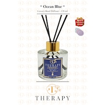 Therapy Smell, Ocean Blue - Lüks Çubuklu Oda Kokusu / 120 Ml / Extra Clear Silindir Cam Şişe / Metal Altın Kapak / Hediyeli Okyanus Therapy Smell, Ocean Blue - Lüks Çubuklu Oda Kokusu / 120 Ml / Extra Clear Silindir Cam Şişe / Metal Altın Kapak / Hediyeli Okyanus