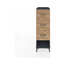 Kronos Dolap 3 Çekmeceli 44x59x134 Antrasit-çam Antrasit