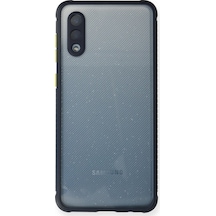 Samsung Galaxy  Uyumlu,  A02 Kılıf Miami Şeffaf Silikon - Lacivert