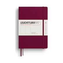 Leuchtturm1917 Not Defteri Orta Boy A5 , Sert Kapak, 251 Numaralandırılmış Sayfa, Düz, Liman Kırmızısı Kırmızı