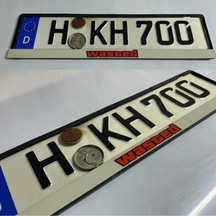 Dekor Araç Plakalığı "gta Wasted" Desenli Oto Plakalık Plastik 2 Adet