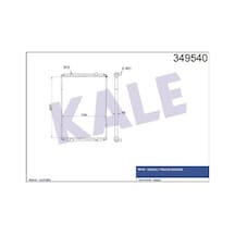 Kale 349540 Su Radyatörü Renault Trucks Magnum Çerçevesiz Mt 2000 Sonrası 921304m400