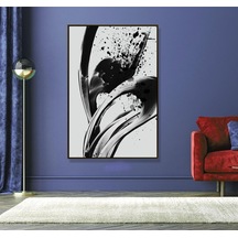 Soyut Büyük Boy El Yapımı Yağlı Boya Tablo 95x130cm