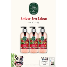 3 Adet Eyüp Sabri Tuncer Amber Sıvı Sabun 500 Ml Ve Rosıe %100 Doğal Pamuk Diğer