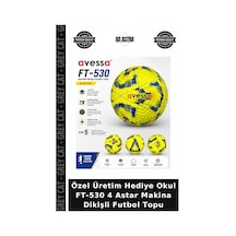 Özel Üretim Hediye Okul Ft-530 4 Astar Makina Dikişli Futbol Topu Çok Renkli